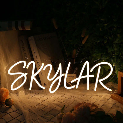 Skylar Yellow Name Led Neon Sign - Shineneon