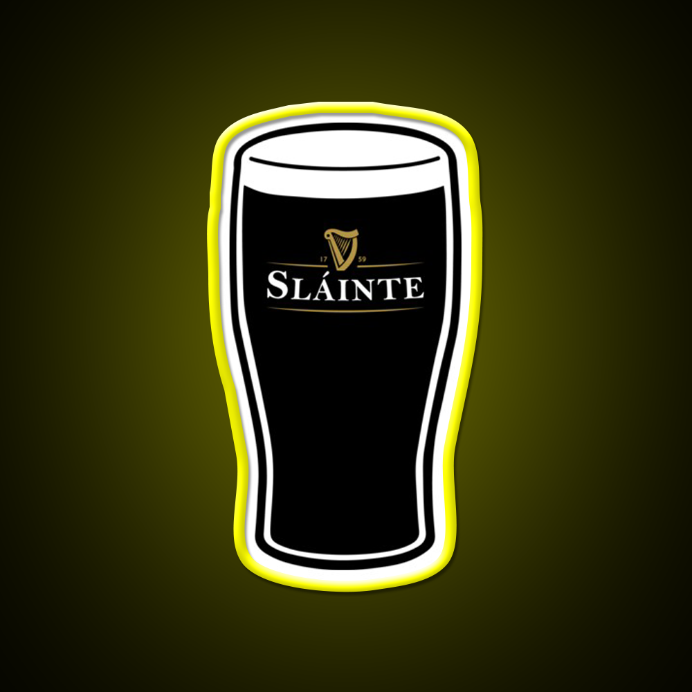 Slainte Irish Drink Beer Bar Decor Led Neon Sign Rgb Color - LED neon sign view 7