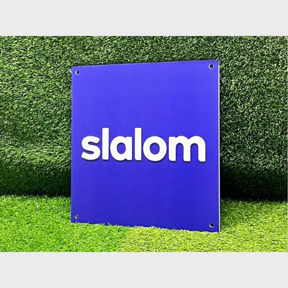 Slalom Acrylic Business Logo Sign - Shineneon