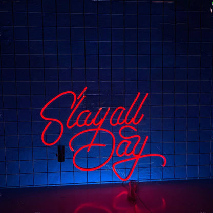 Slay All Day Led Neon Sign Quote Cute Led Neon Sign | Shineneon