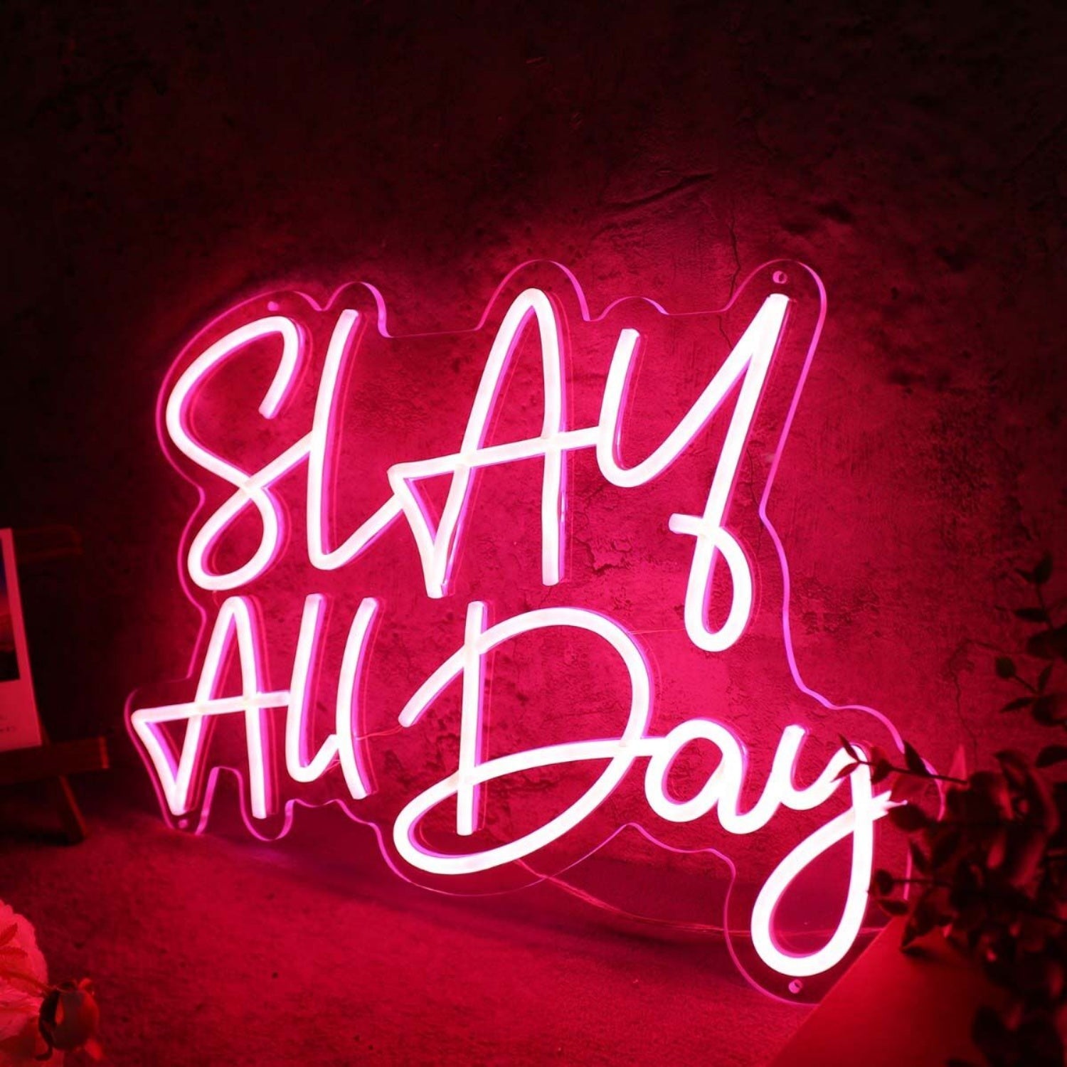 Slay All Day Red Led Custom Led Neon Sign - Shineneon