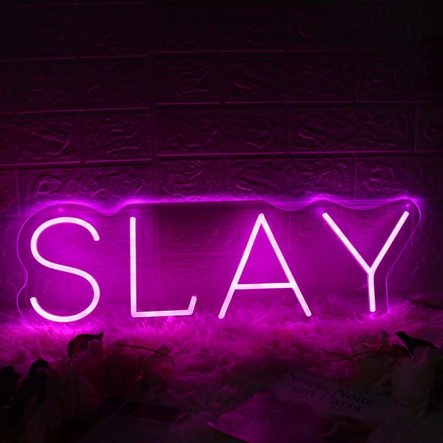 Slay Pink Led Neon Sign Fempowering And Bold Spaces - Shineneon