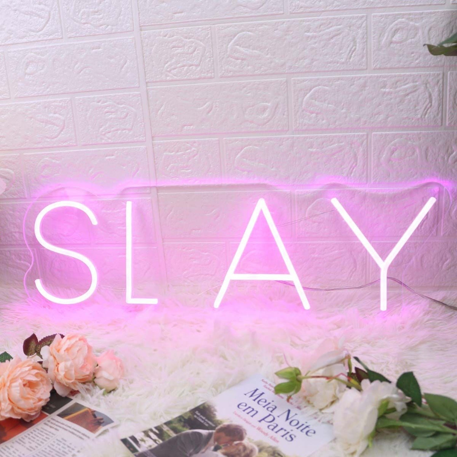 Slay Pink Led Neon Sign Fempowering And Bold Spaces - Shineneon