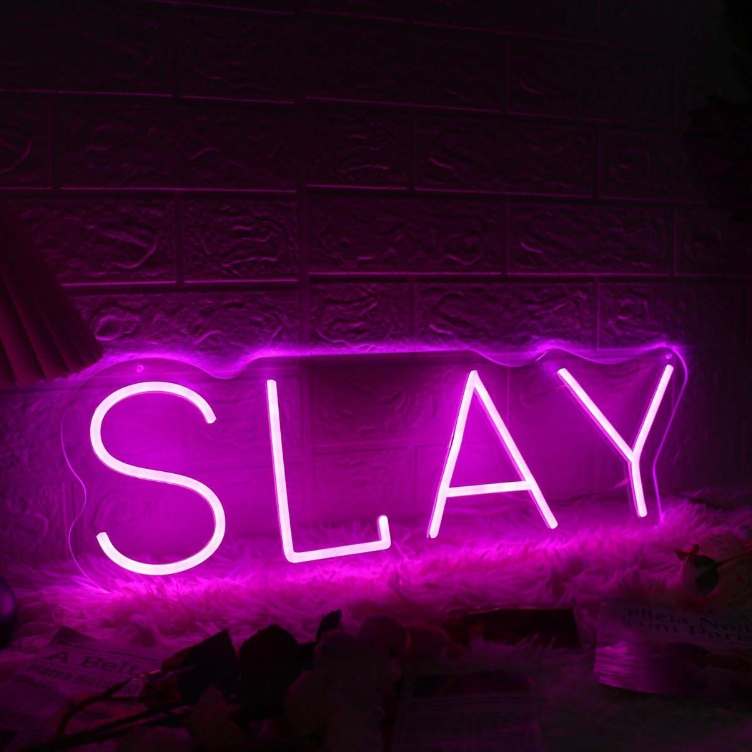 Slay Pink Led Neon Sign Fempowering And Bold Spaces - Shineneon