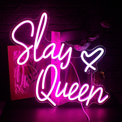 Slay Queen LED Neon Sign - 01 Original Product Image
