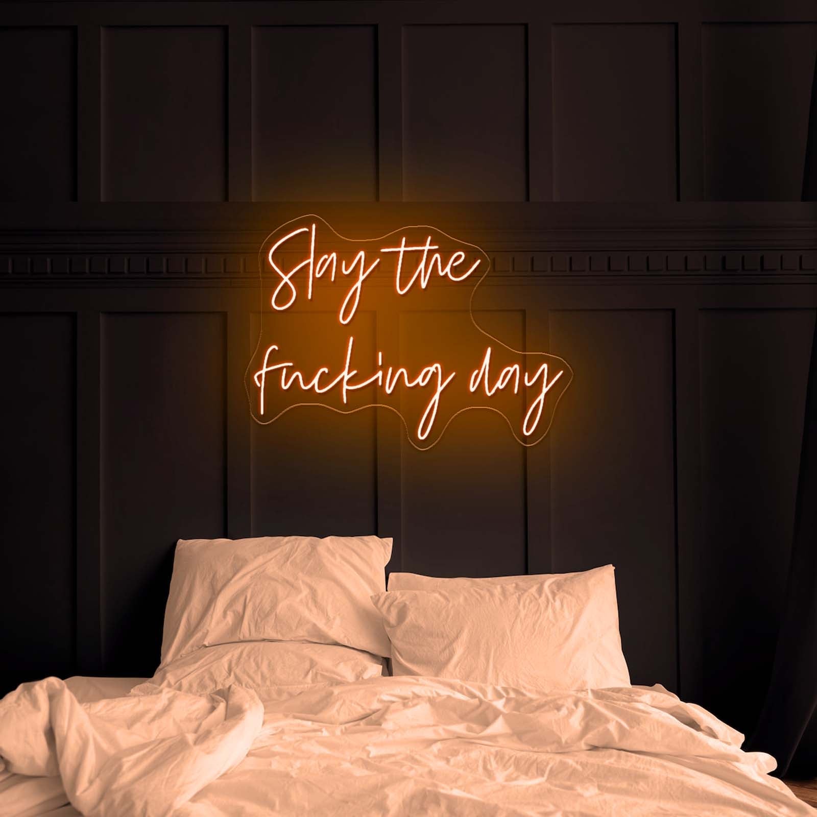 Slay The Fucking Day Artistic Wall Art Neon Signs - Shineneon