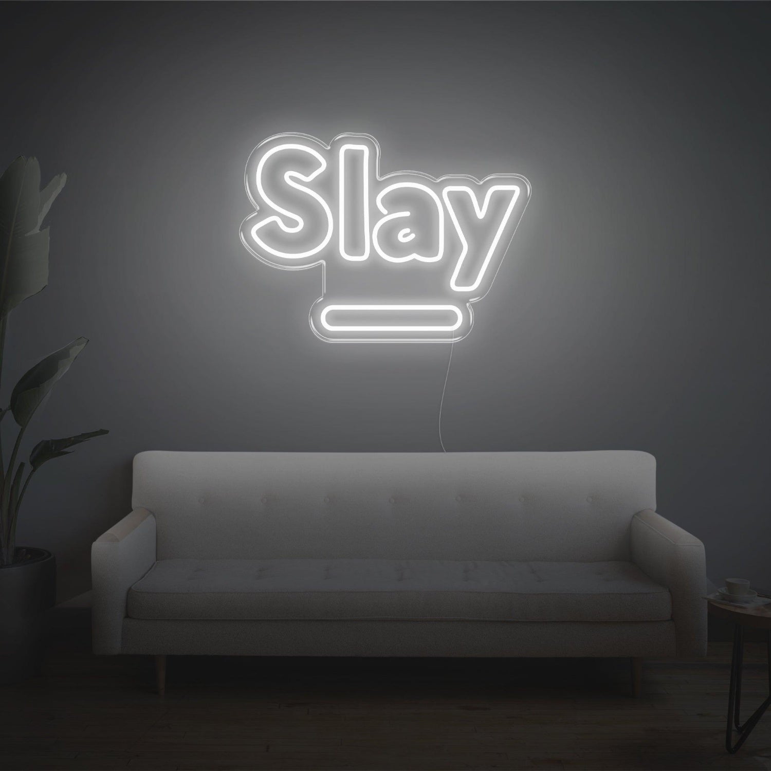 Slay Warm Yellow Led Neon Sign For Cozy Home Decor | Shineneon