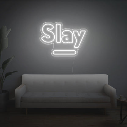 Slay Warm Yellow Led Neon Sign For Cozy Home Decor | Shineneon