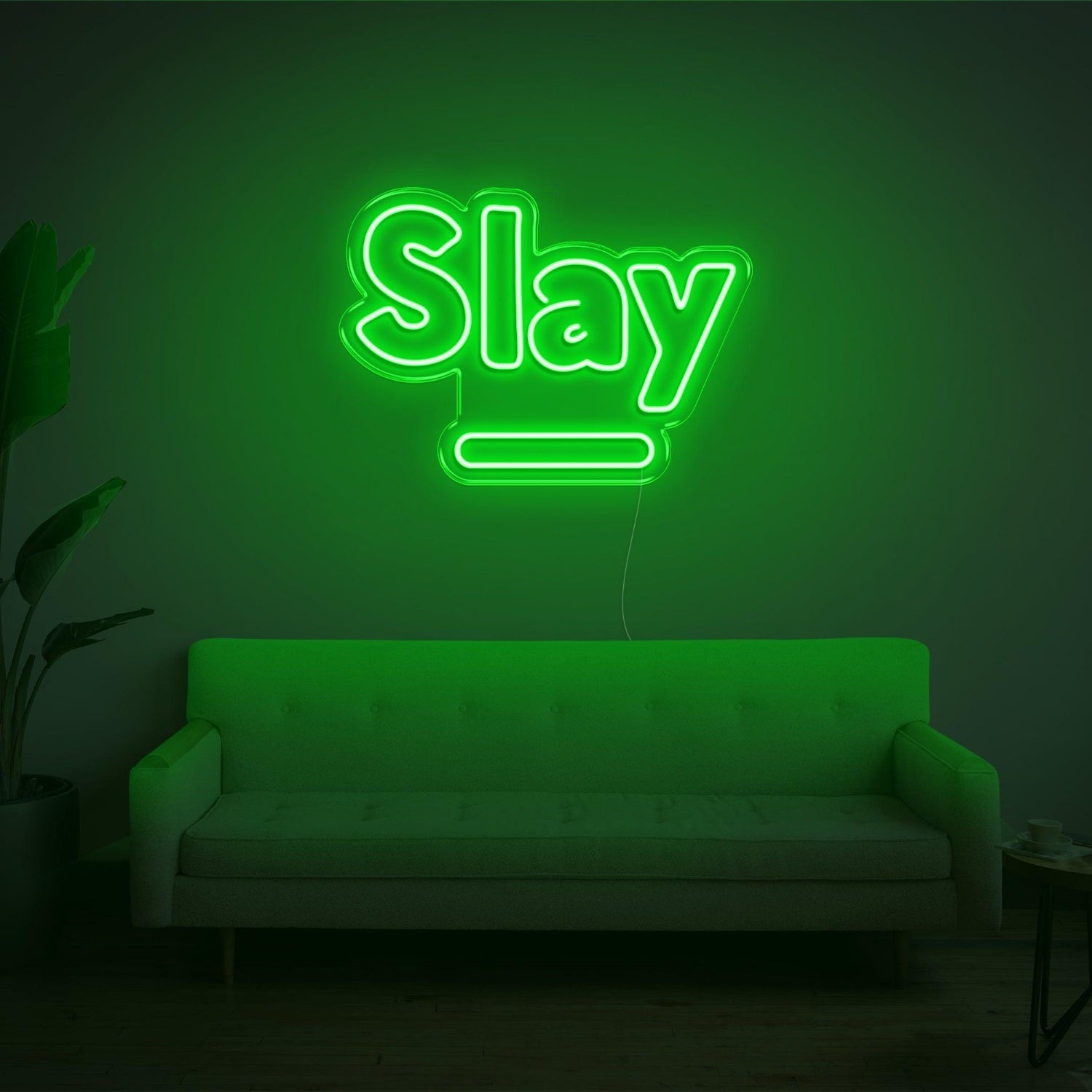 Slay Warm Yellow Led Neon Sign For Cozy Home Decor | Shineneon