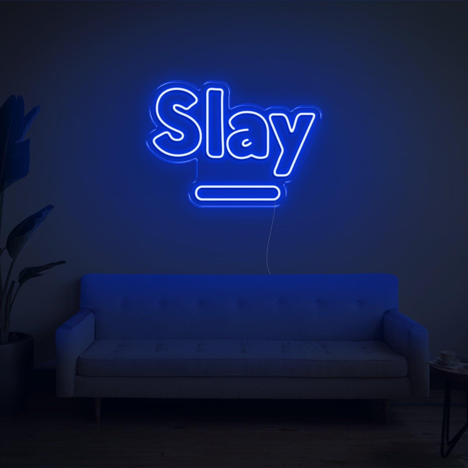 Slay Warm Yellow Led Neon Sign For Cozy Home Decor | Shineneon