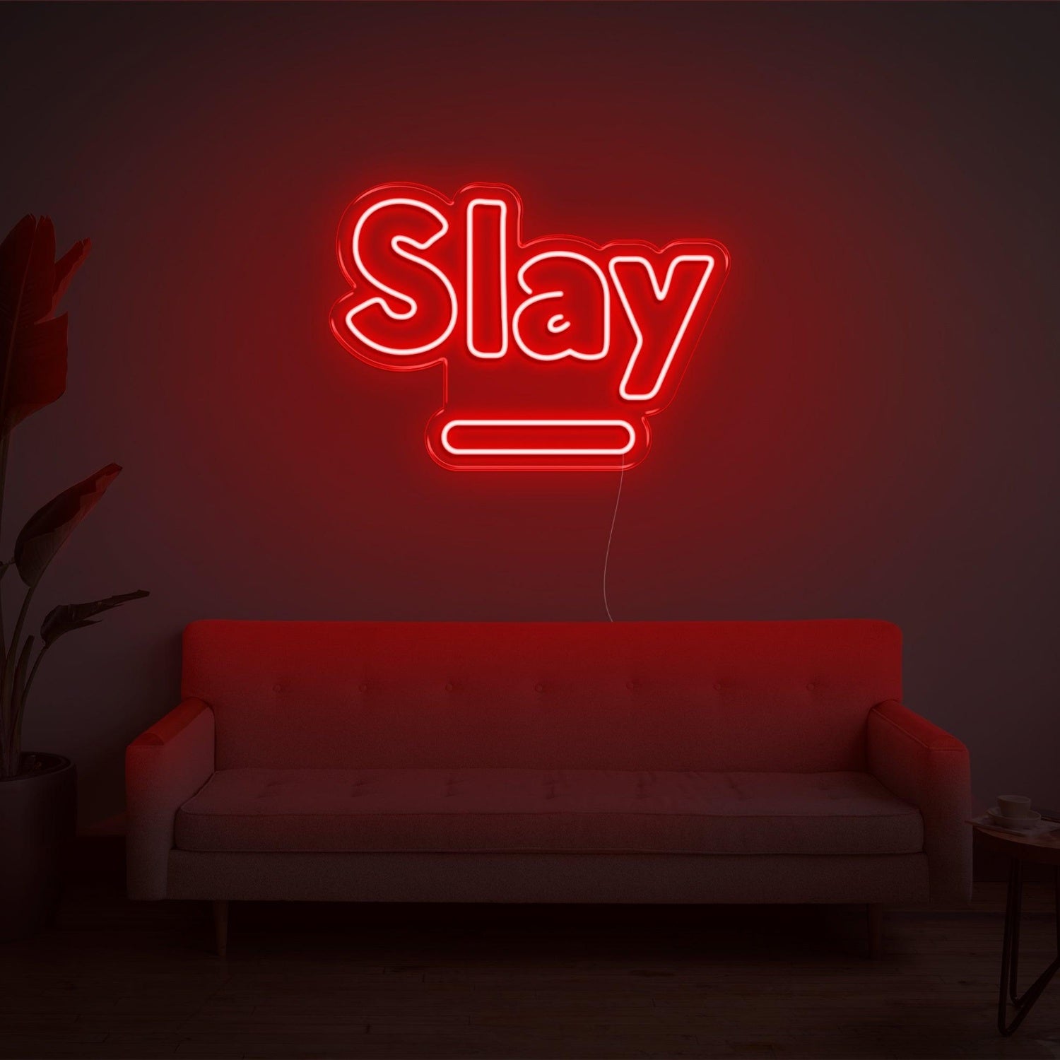 Slay Warm Yellow Led Neon Sign For Cozy Home Decor | Shineneon