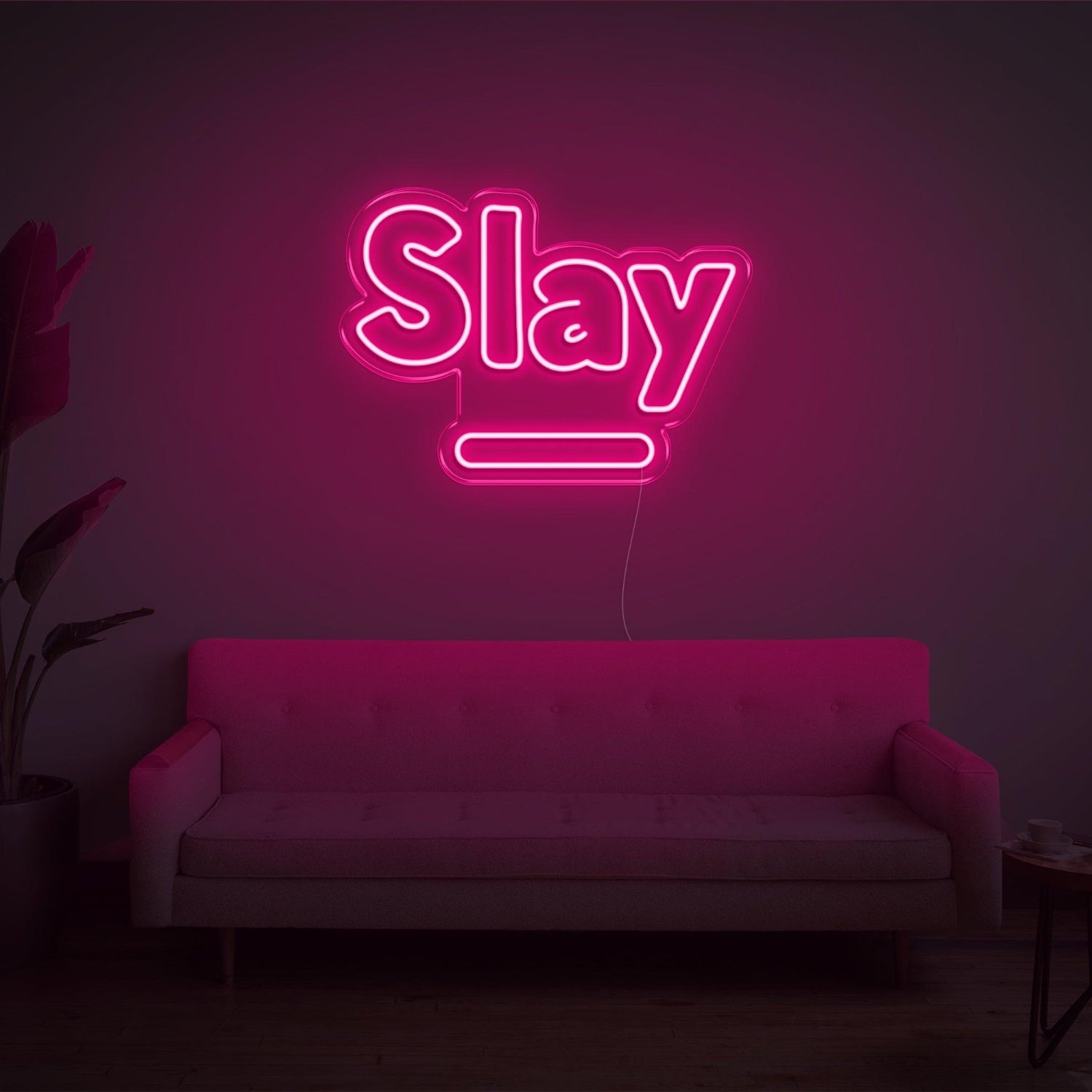 Slay Warm Yellow Led Neon Sign For Cozy Home Decor | Shineneon