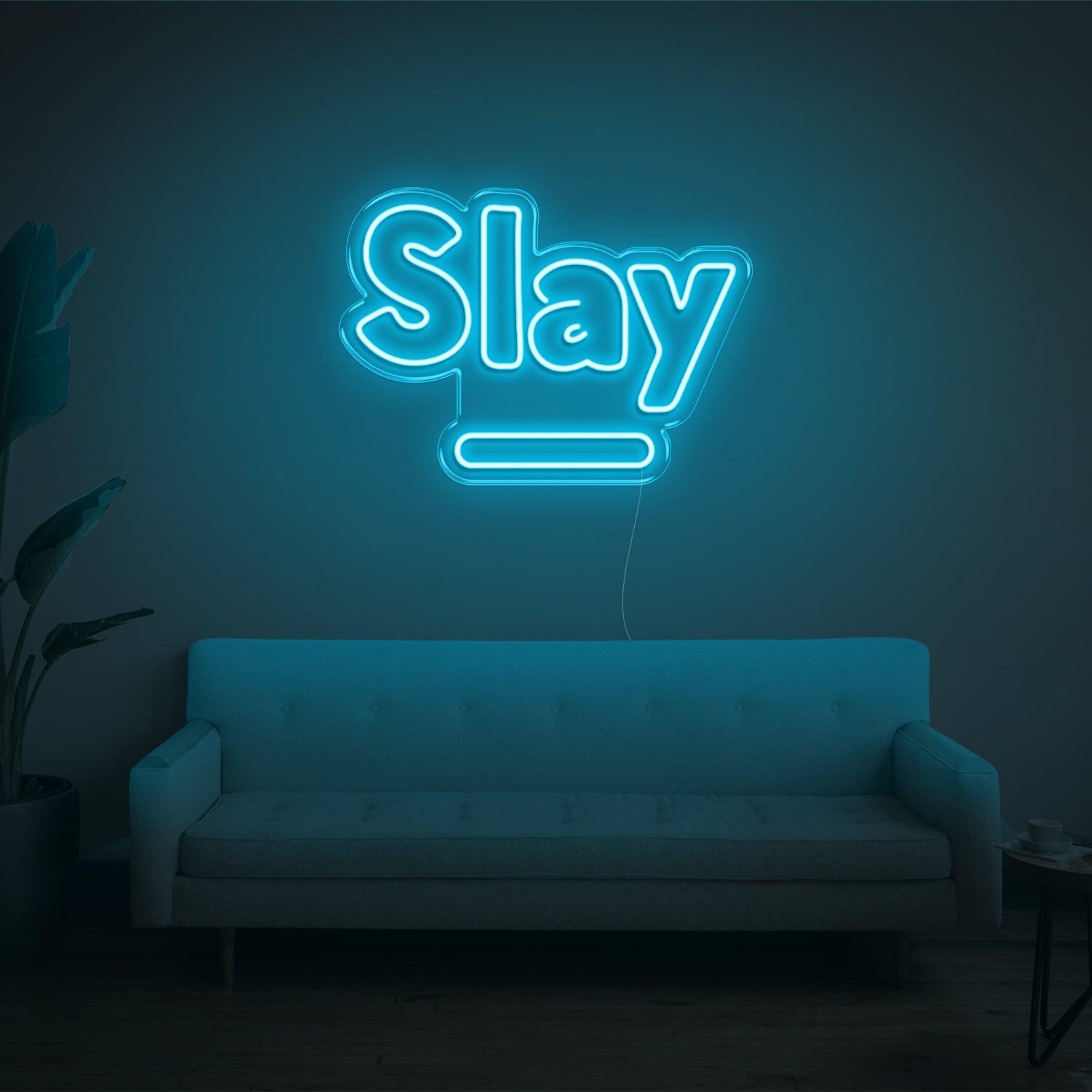 Slay Warm Yellow Led Neon Sign For Cozy Home Decor | Shineneon