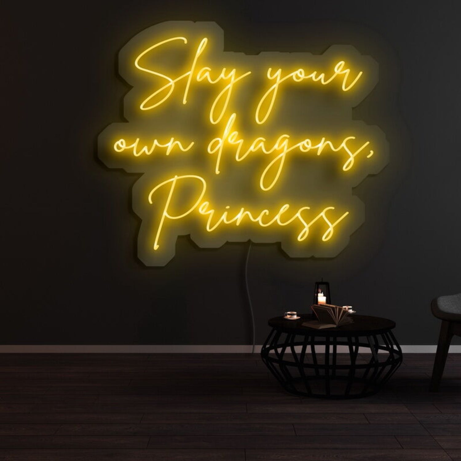 Slay Your Own Dragons Princess Led Neon Sign - Shineneon