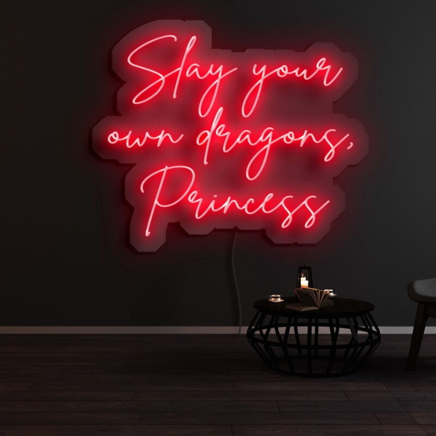 Slay Your Own Dragons Princess Led Neon Sign - Shineneon