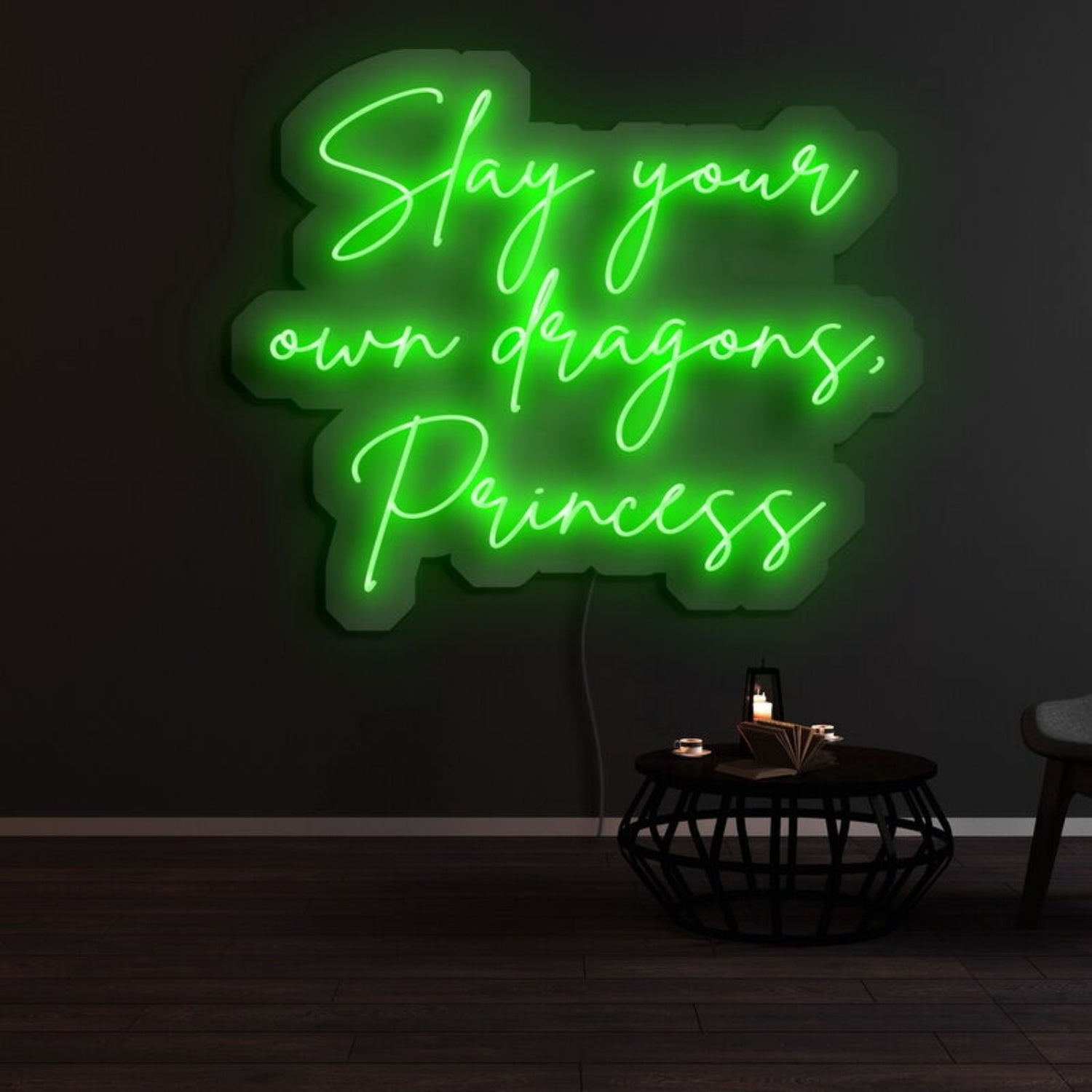 Slay Your Own Dragons Princess Led Neon Sign - Shineneon