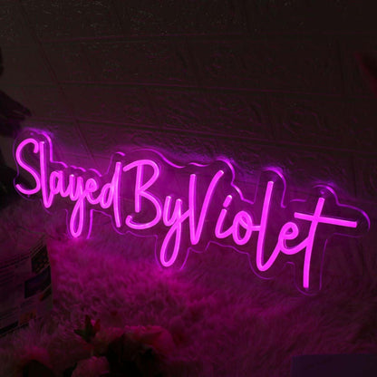 Slayed By Violet Pink Led Neon Sign | Shineneon