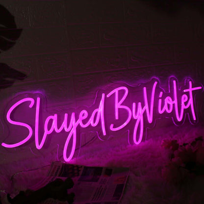 Slayed By Violet Pink Led Neon Sign | Shineneon