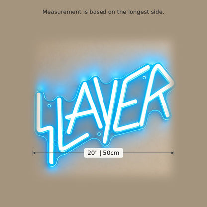 Slayer Blue LED Neon Sign - Shineneon