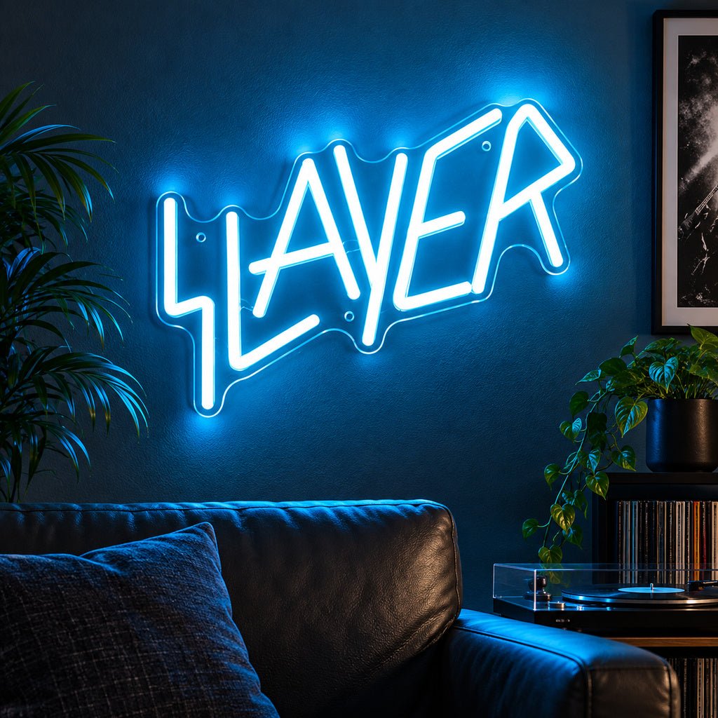 Slayer Blue LED Neon Sign - Shineneon