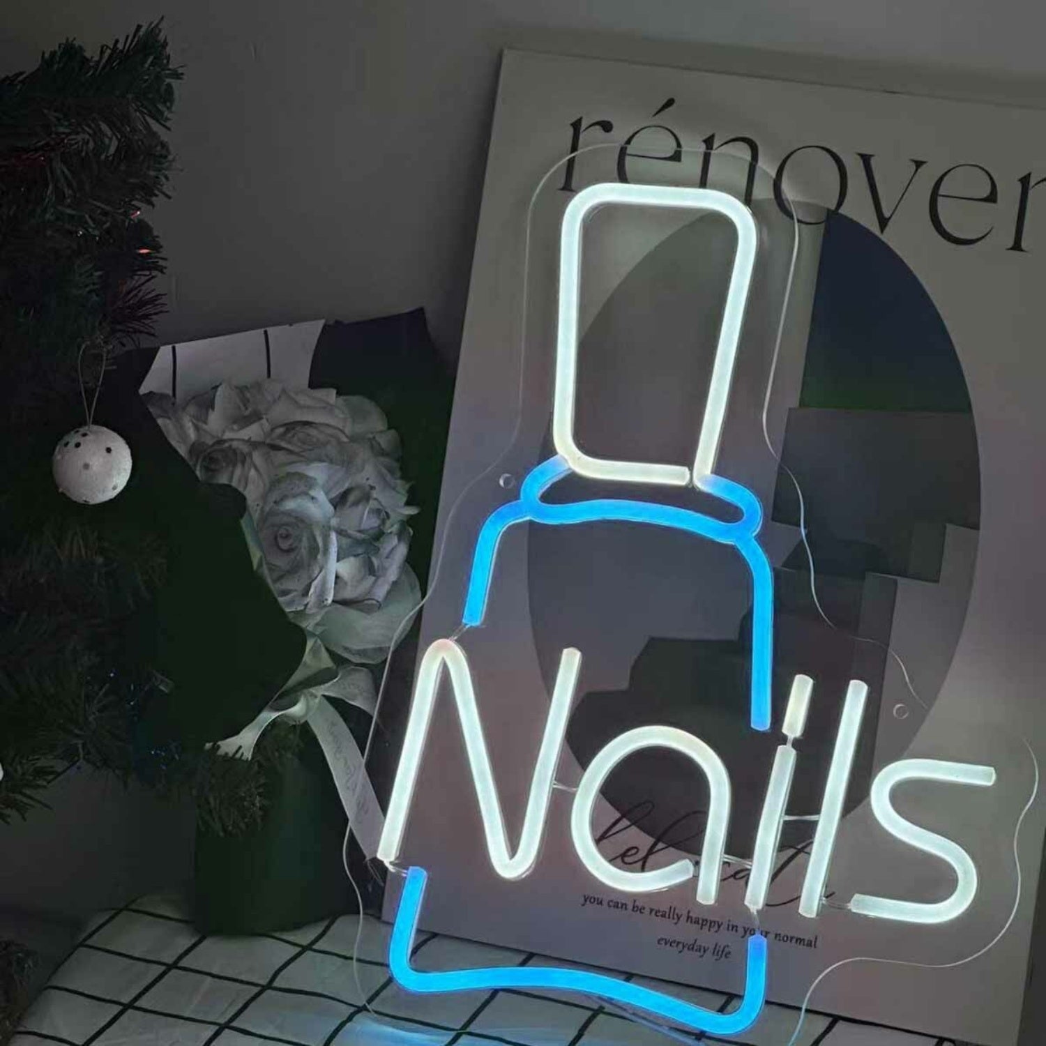 Sleek Nail Polish Bottle Neon Sign | Shineneon