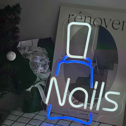 Sleek Nail Polish Bottle Neon Sign | Shineneon