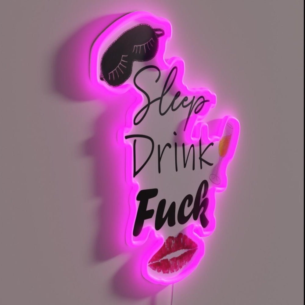 Sleep Drink Fuck Rebecca Welton Rgb Led Neon Sign - Shineneon