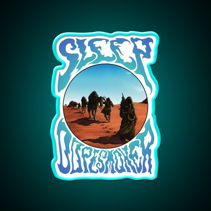 Sleep Stoner Metal Band Album Cover Dopesmoker Green Leaf Led Neon Sign Rgb Color - Size and dimension reference