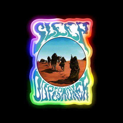 Sleep Stoner Metal Band Album Cover Dopesmoker Green Leaf Led Neon Sign Rgb Color - LED neon sign close-up detail