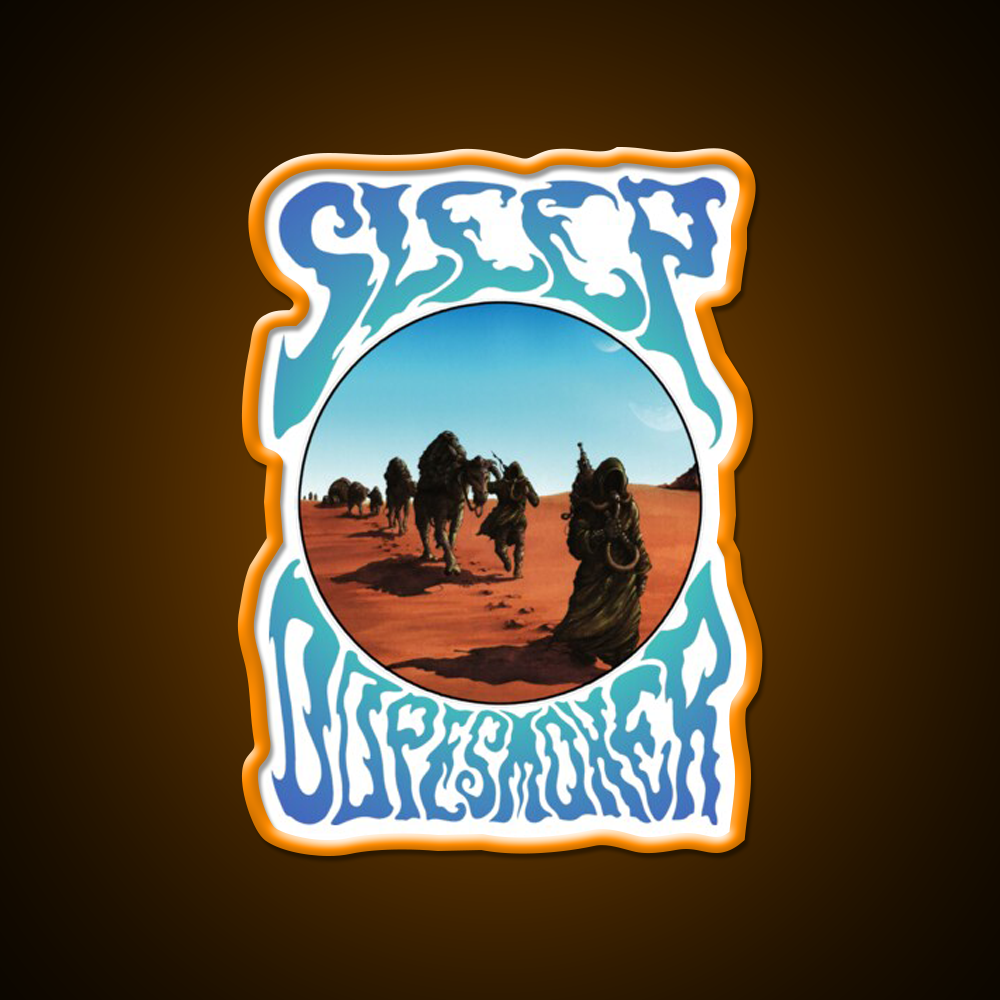 Sleep Stoner Metal Band Album Cover Dopesmoker Green Leaf Led Neon Sign Rgb Color - LED neon sign view 6