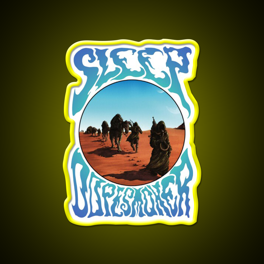 Sleep Stoner Metal Band Album Cover Dopesmoker Green Leaf Led Neon Sign Rgb Color - LED neon sign view 7