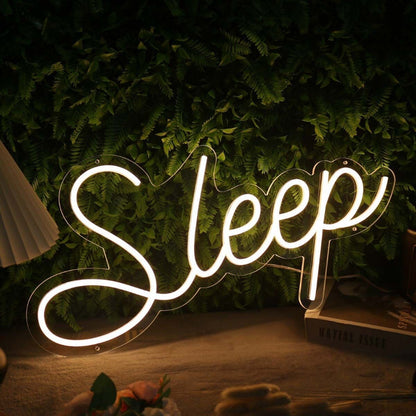 Sleep Yellow Custom Led Neon Sign - Shineneon