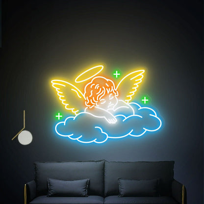 Sleeping Angel Neon Light Art Party Decor Gifts - Shineneon