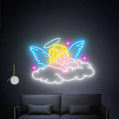 Sleeping Angel Neon Light Art Party Decor Gifts - Shineneon