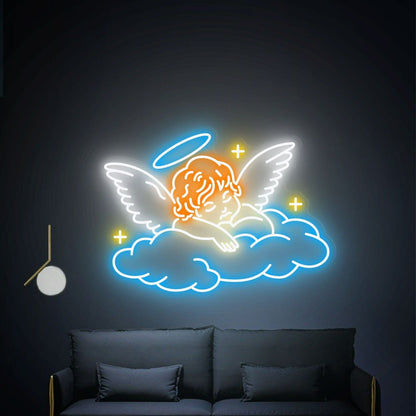 Sleeping Angel Neon Light Art Party Decor Gifts - Shineneon