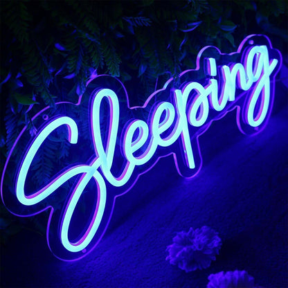Sleeping Blue Led Neon Sign - Shineneon
