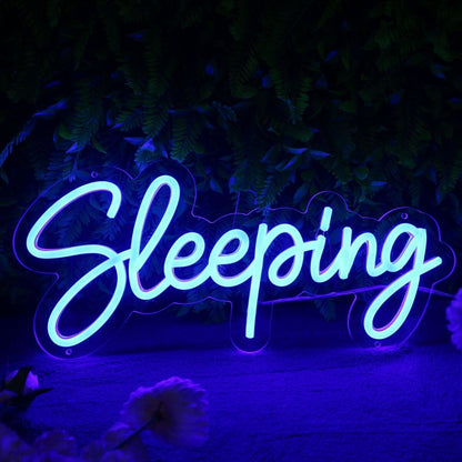 Sleeping Blue Led Neon Sign - Shineneon