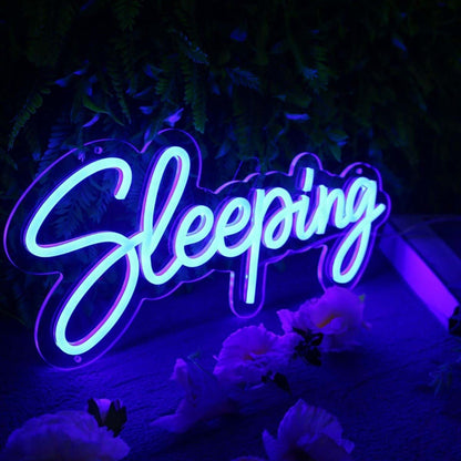 Sleeping Blue Led Neon Sign - Shineneon