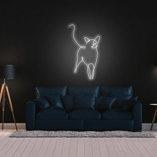 Sleeping Cat Neon Sign