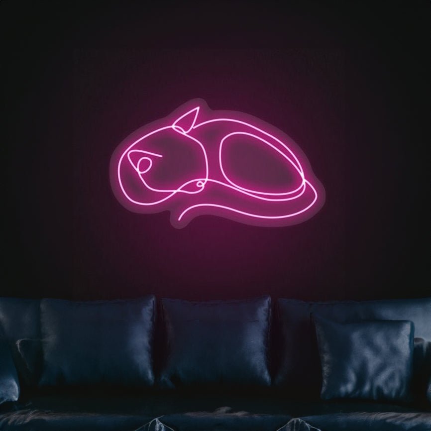 Sleeping Cat Neon Sign Wall Decor - Shineneon