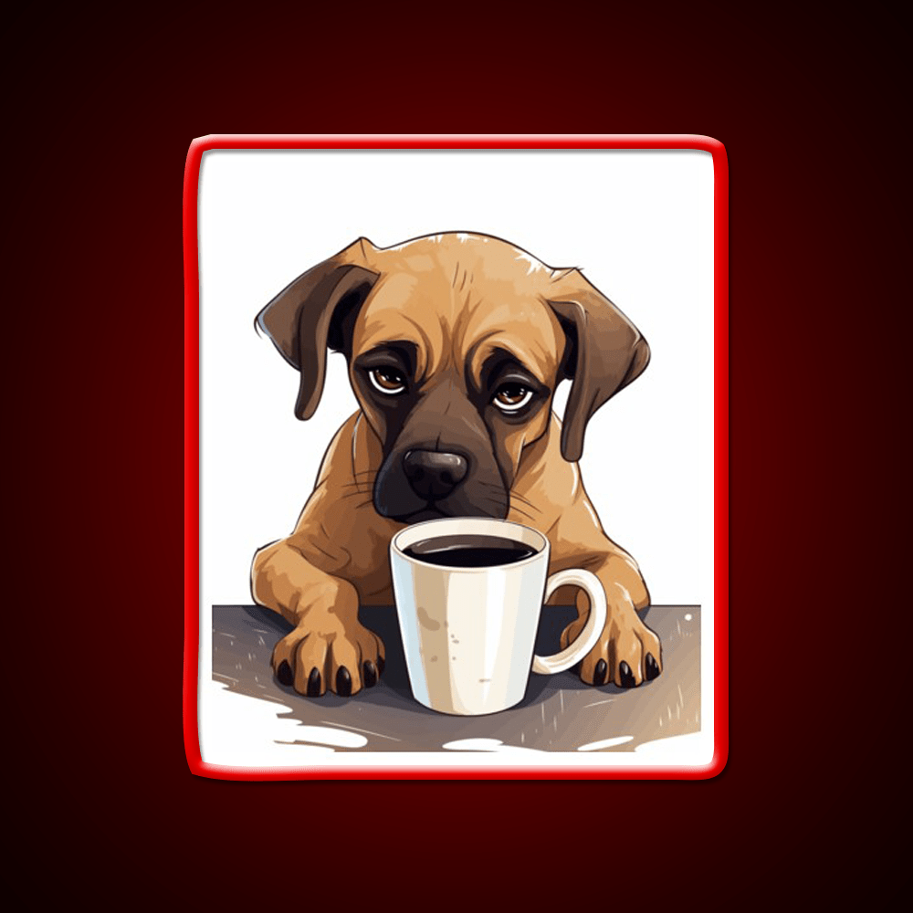 Sleepy Dog Vibes Cafe Led Neon Sign Espresso Bar Art Rgb Color - Shineneon