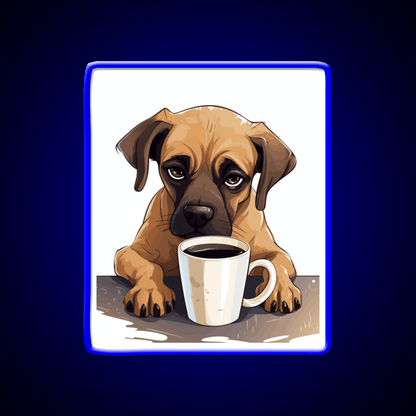 Sleepy Dog Vibes Cafe Led Neon Sign Espresso Bar Art Rgb Color - Shineneon