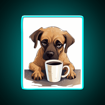 Sleepy Dog Vibes Cafe Led Neon Sign Espresso Bar Art Rgb Color - Shineneon