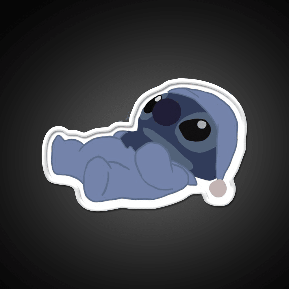 Sleepy Stitch Snack Food Led Neon Sign Rgb Color - Shineneon