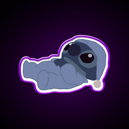 Sleepy Stitch Snack Food Led Neon Sign Rgb Color - Shineneon