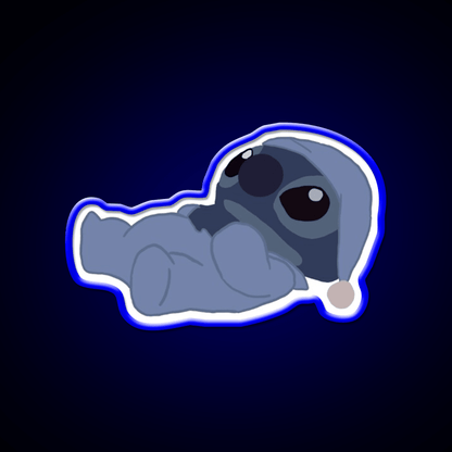 Sleepy Stitch Snack Food Led Neon Sign Rgb Color - Shineneon