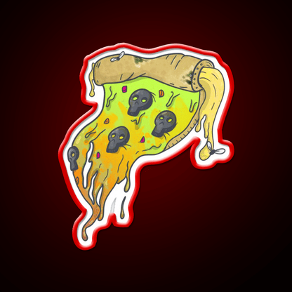 Slice Of Death Fast Food Led Neon Sign For Burger Place Rgb Color - Shineneon