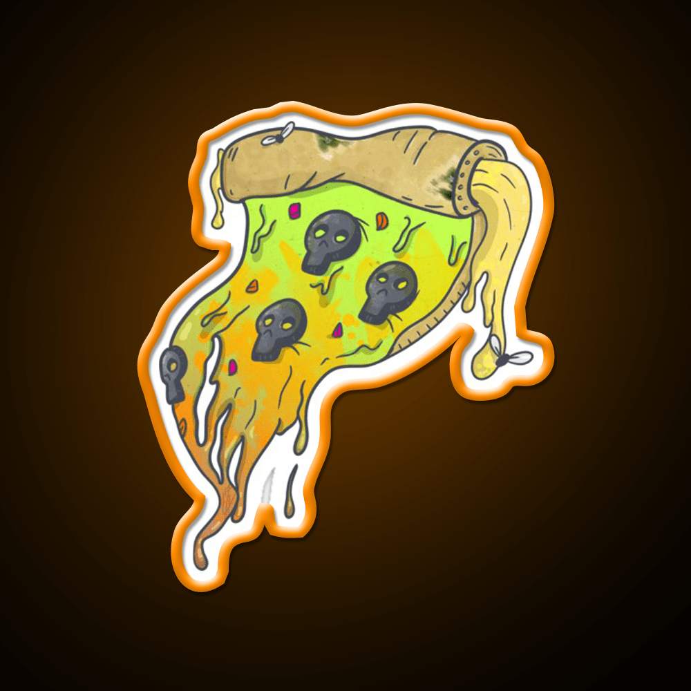 Slice Of Death Fast Food Led Neon Sign For Burger Place Rgb Color - Shineneon