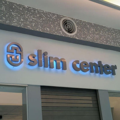 Slim Center 3D Backlit Letters Business Metal Led Sign - Shineneon
