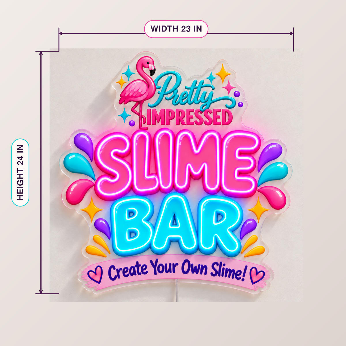 SLIME BAR Custom LED Neon Sign